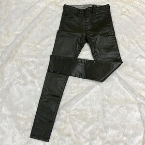 AG‎ faux leather “The Farrah” skinny jeans